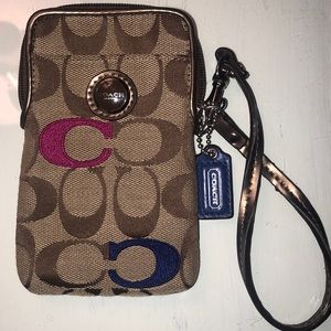 Coach phone wallet case